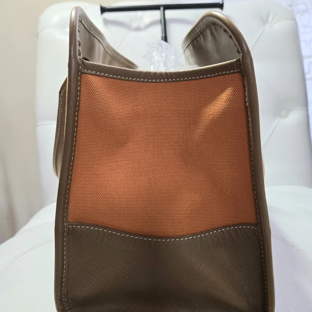 Prada Orange and Tan Women's Bag - Picture 4 of 11